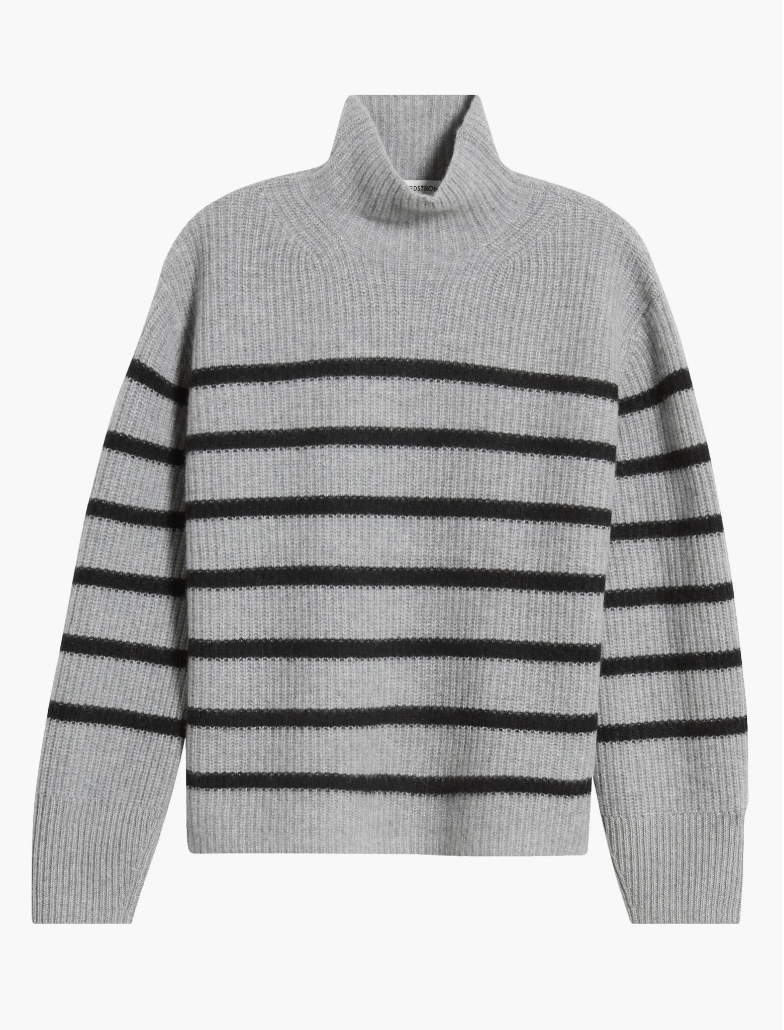 nordstrom striped cashmere sweater